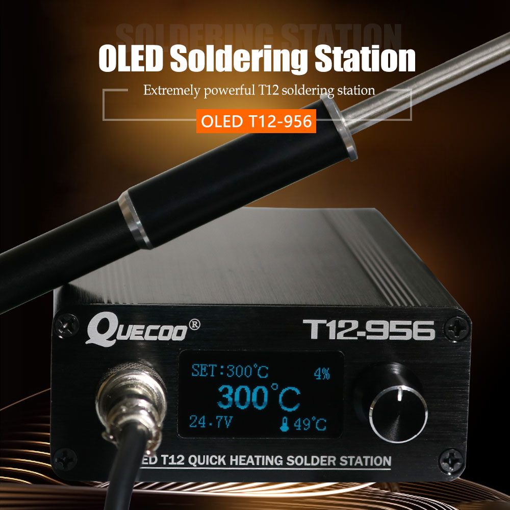 QUECOO T12-956 납땜 디지털 스테이션 전자  - Soldering Station T12 Oled 리뷰 및 가격