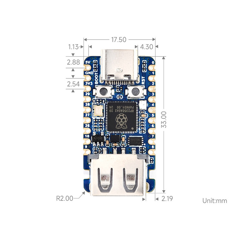 라즈베리 파이 피코 2 RP2350-USB-A 미니 개 - Banana Pi Bpi-M5 리뷰 및 가격